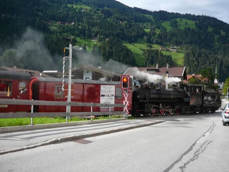 Le Zillertalbahn en repartant