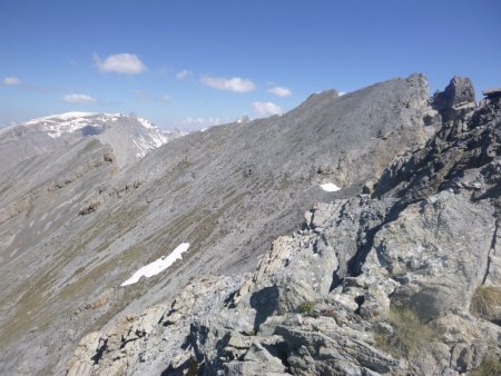 Sommet de la Souvagea plus très loin