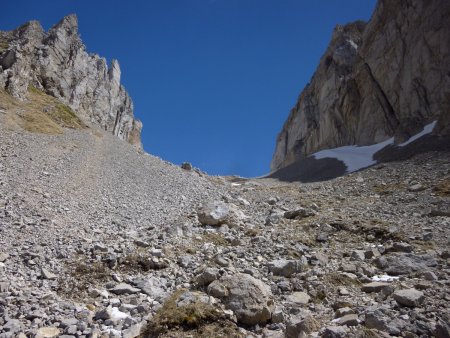 Le col dans le rétro.