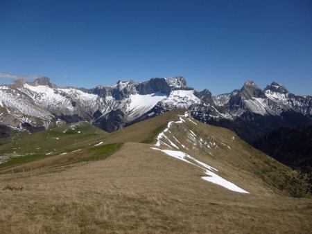 Descente sur la montagne de Paille.