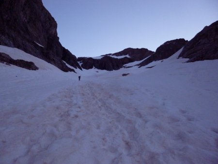 La montée avant le couloir.