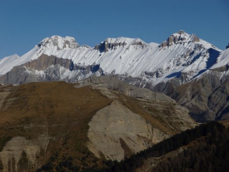 Rattier, Tête de la Cavale, Obiou, Nid, Rougnou et Tête de l’Aupet.