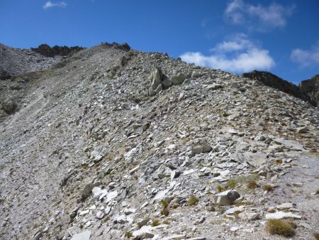 Montée de l’arête.