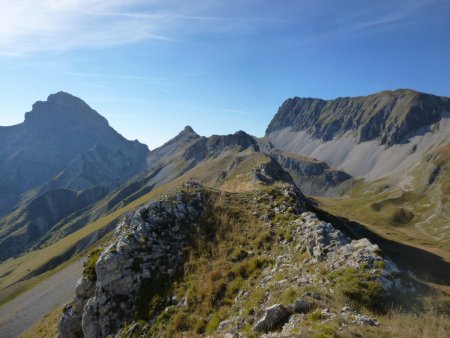 La crête du Vallon menant au sommet du Haut Bouffet.