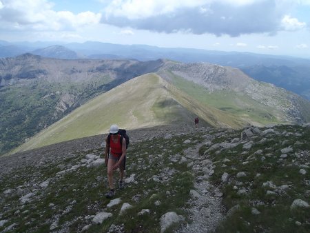 Sur la crête, ascension finale