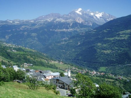 Le mont Pourri, depuis Granier sur Aime