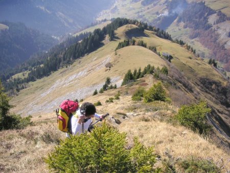 L’itinéraire est évident. Dans le bas de la vallée Le Plan de la Giettaz