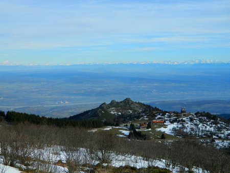 Alpes et vallée du Rhône.