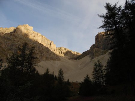 Première vue impressionnante sur la Combe de Mai