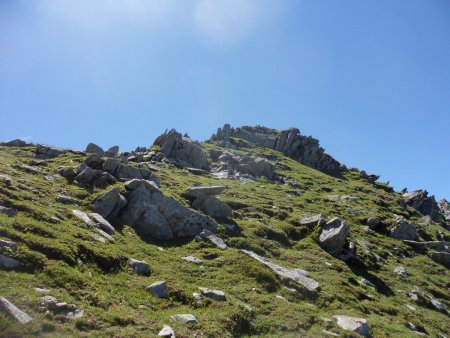 Petite remontée sous l’arête