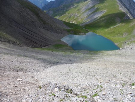 La descente vers le lac