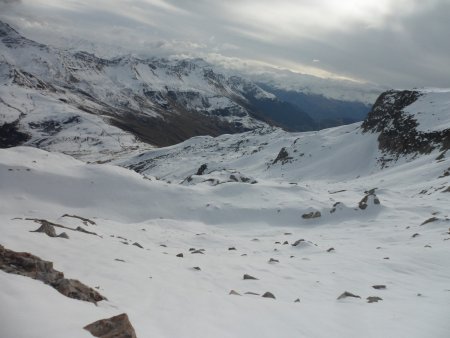 Le début de la descente