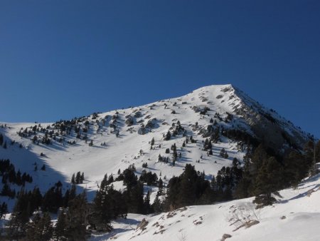 L’objectif, vu du vallon des Chaudières