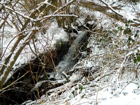 Petite cascade entre les deux plans d’eau.