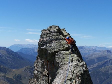 La traversée du Gendarme, Voie Académique.