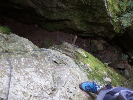 Raide montée pour débuter le parcours noir mais très bien équipé