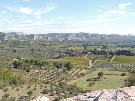 Du plateau de Caume (à gauche) à la tour des Opies (à droite)...mon jardin ! 