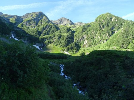 Arrivée dans l’alpage de l’Oule