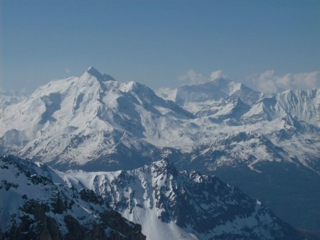 Vue sur Mont Pourri et Grande Casse