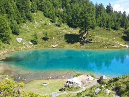 Arrivée au Lac Bleu