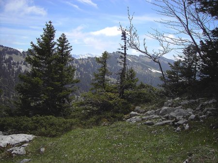 de la crête, vue sur le grand pic