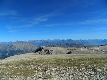 Le plateau et les Ecrins.