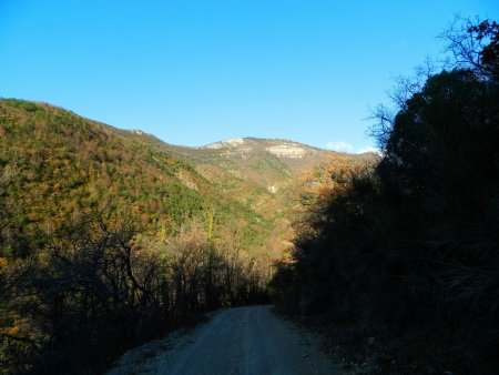 Sur la piste, en direction du... 