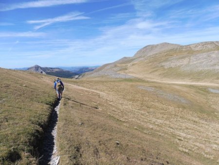 On arrive au col de Linza.