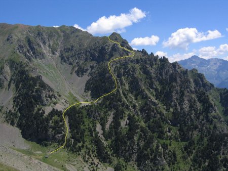 Itinéraire depuis la cabane du Vet