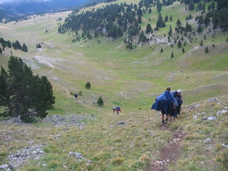 Descente du Col du Creuson vers la vallée de combau