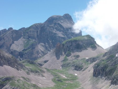 Les Prêtres et le Grand Ferrand, vue du col 2246m.