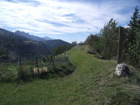 En bout de crête, vue vers le sud