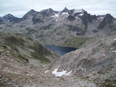 groupe du Rocher Blanc vu du col de la vache