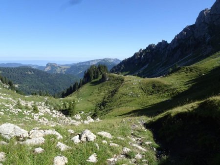 Col de Vésinaz : sentier de retour