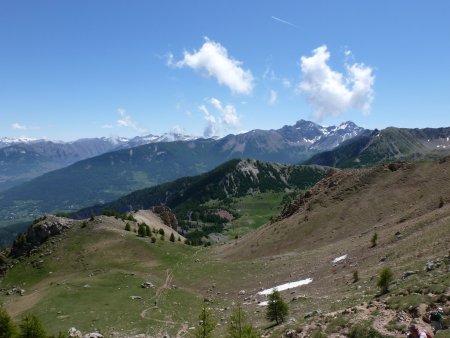 Vue arrière sur l’ascension du Pic de Morgon