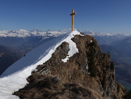 Arrivée au sommet.