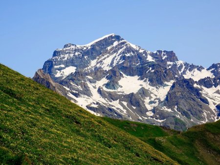 Zoom sur le Grand Combin de Grafeneire.