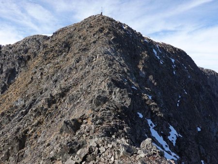 Sur la deuxième épaule, face au raidillon final.