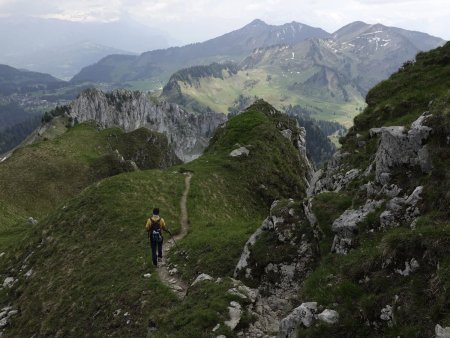 Descente dans un joli décor...