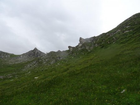 La sente à suivre est à gauche...