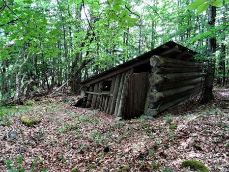 Façade ouest de l’abri de Cornillon après nettoyage des branches qui encombraient la «terrasse»