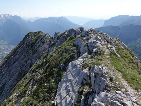 Sur la crête sommitale.