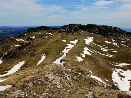 Vue vers le Nord et le Crêt de la Neige.