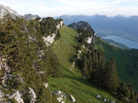 Le sangle, vu de la crête.