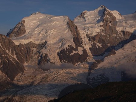 Le Mont Blanc du Tacul et le Mont Maudit.