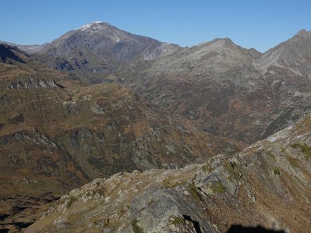 La vue sur le haut vallon de la Diosaz, sous le Mont Buet.