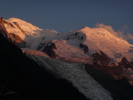 Crépuscule sur le Mont Blanc...