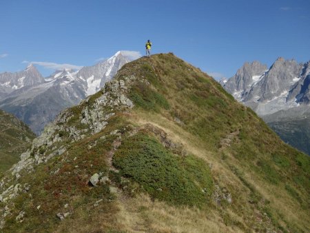 Au sommet de l’Aiguillette du Brévent.