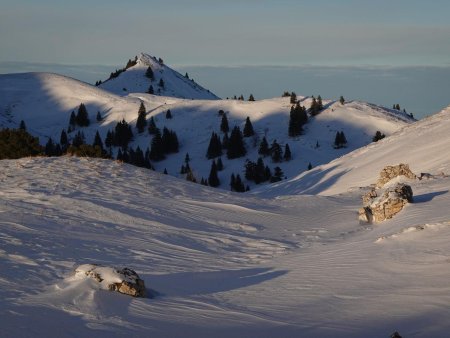 Un regard arrière vers le Mollard de la Chaleur.