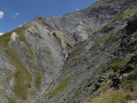 Un regard arrière sur la grande ravine.